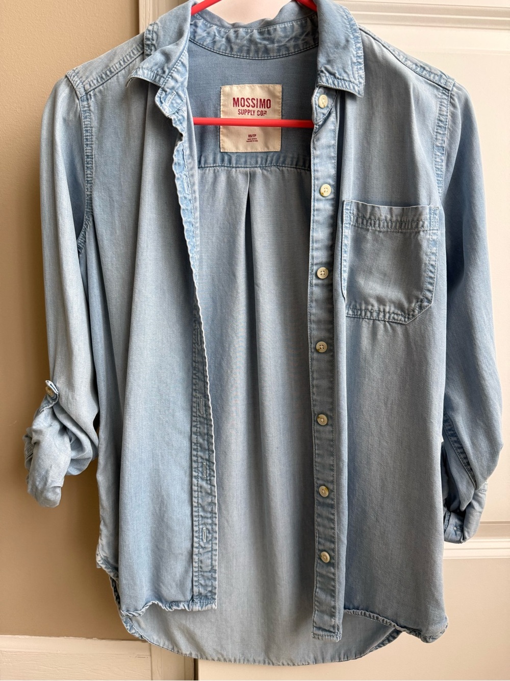 Mossimo light blue women’s button up